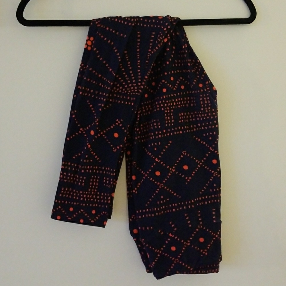 💜 NEW Blue/Pink Polka LulaRo Leggings One Size OS